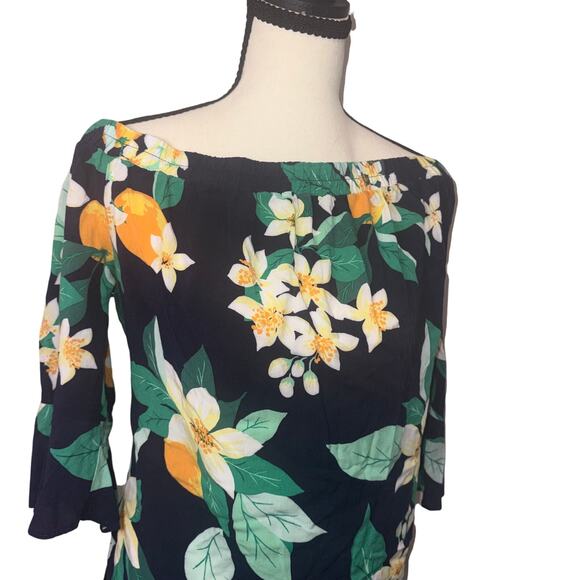 Old Navy Tops - Old Navy Floral Off-the-Shoulder Tropical‎ Summer Boho Blouse M